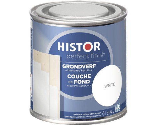 HISTOR Perfect Finish Grondverf wit 250 ml Histor Perfect Finish grondverf in blik