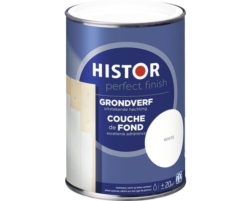 HISTOR Perfect Finish Grondverf wit 1,25 l Histor Perfect Finish grondverf blik