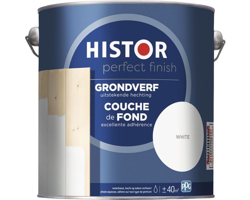 Histor Perfect Finish primer in wit in verfemmer