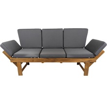 GARDEN PLACE Tuinbank Multifunctioneel acaciahout bruin 2/3-zits incl. kussens 202x65,5x87 cm-thumb-4 GARDEN PLACE Tuinbank Multifunctioneel acaciahout bruin 2/3-zits incl. kussens 202x65,5x87 cm-thumb-4