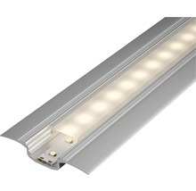 LED-lamp in een zilverkleurige behuizing