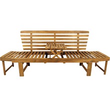 GARDEN PLACE Tuinbank Multifunctioneel acaciahout bruin 2/3-zits incl. kussens 202x65,5x87 cm-thumb-5 GARDEN PLACE Tuinbank Multifunctioneel acaciahout bruin 2/3-zits incl. kussens 202x65,5x87 cm-thumb-5