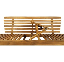 Houten ligstoel voor de tuin met verstelbaar voeteneinde