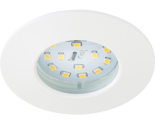 LED-inbouwspot met ronde, witte rand
