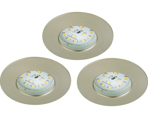 Drie LED inbouwspots