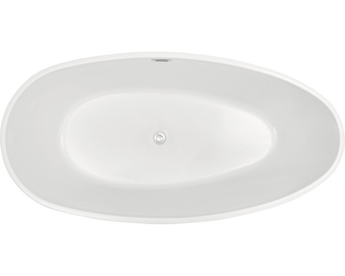 Vrijstaand bad in asymmetrische vorm, binnenaanzicht