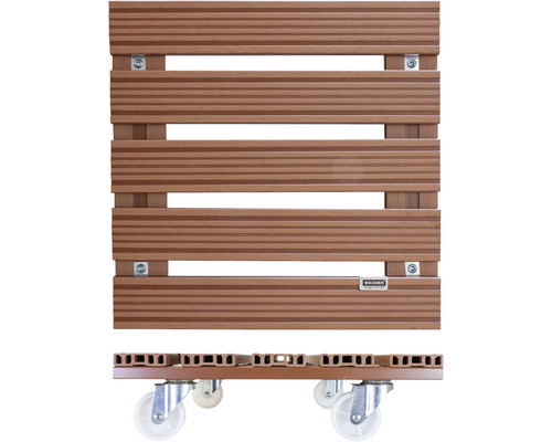 Houten rolplank met wielen voor binnen- en buitengebruik