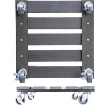 Houten rolplank met vier wielen