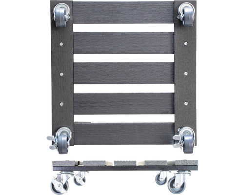 Houten rolplank met vier wielen