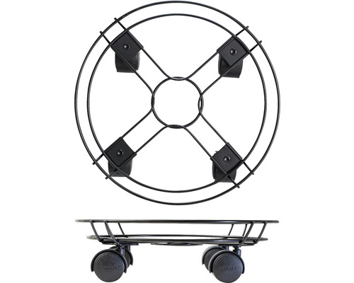 Metalen plantenroller met wielen