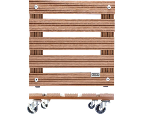 Houten meubelroller met vier wielen