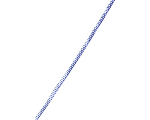 Textielsnoer 2x0,75 mm² blauw/wit 2 m