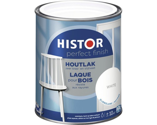 HISTOR Perfect Finish Houtlak zijdeglans wit 750 ml Blik houtlak wit