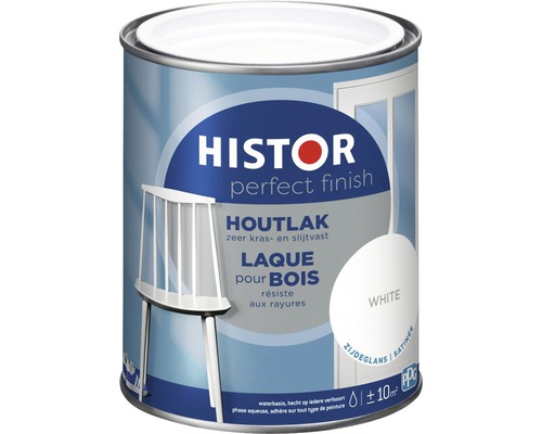 HISTOR Perfect Finish Houtlak zijdeglans wit 750 ml