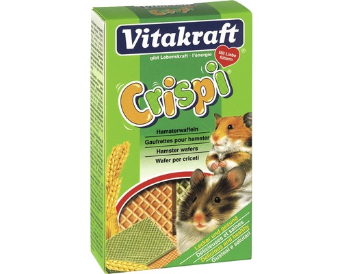 VITAKRAFT Crispi Knapperige hamster wafels 15 gr Vitakraft Crispi Hamsterwafels verpakking