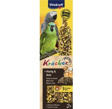 VITAKRAFT Vogelsnack honing kracker voor papagaaien 2 st 180 gr-thumb-0