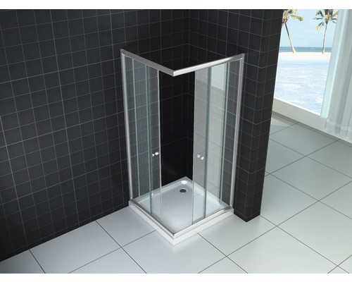 Douchecabine hoekinstap Eco 80x190 cm