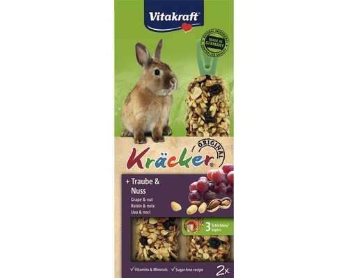 VITAKRAFT Knaagdierensnack, noten kracker,voor alle knaagdieren, 2 st, 112 gr