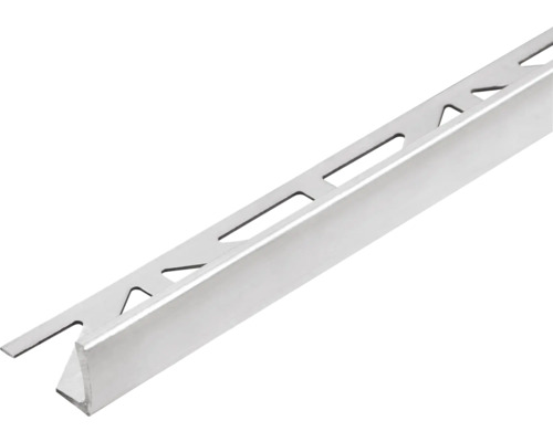 DURAL Afsluitprofiel aluminium grijs 8 mm x 100 cm DSA 80 Tegelprofiel van metaal met uitsparingen