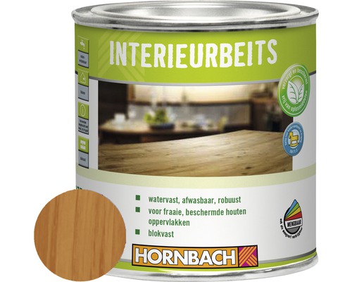 HORNBACH Interieurbeits zijdemat mahonie 375 ml Pot interieurbeits voor houten oppervlakken