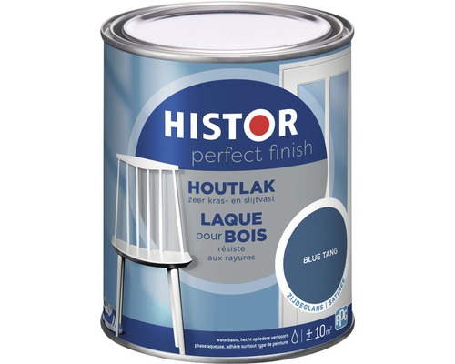 HISTOR Perfect Finish Houtlak zijdeglans blue tang 750 ml Histor Perfect Finish Houtlak blik