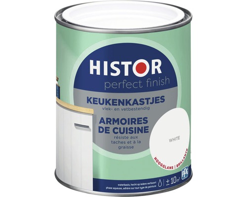 HISTOR Perfect Finish Keukenkastjes hoogglans wit 750 ml