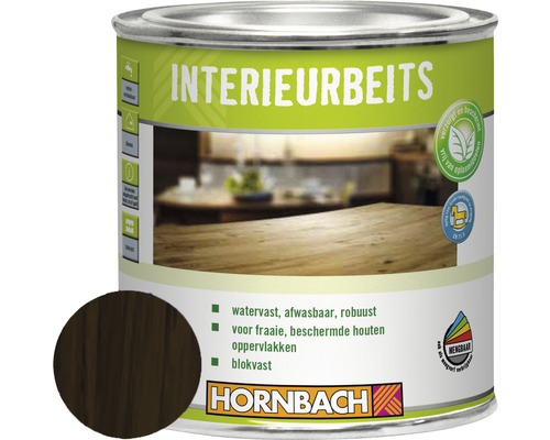 HORNBACH Interieurbeits zijdemat palissander 375 ml Blik interieurbeits voor houten oppervlakken