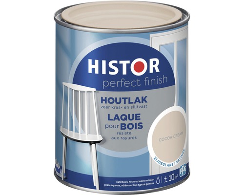 HISTOR Perfect Finish Houtlak zijdeglans cacoa cream 750 ml Histor Perfect Finish Houtlak blik