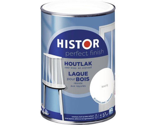 HISTOR Perfect Finish Houtlak zijdeglans wit 1,25 l Histor Perfect Finish Houtlak blik