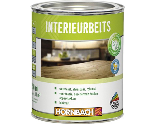 HORNBACH Interieurbeits zijdemat kleurloos 750 ml Blik interieurbeits voor houten oppervlakken