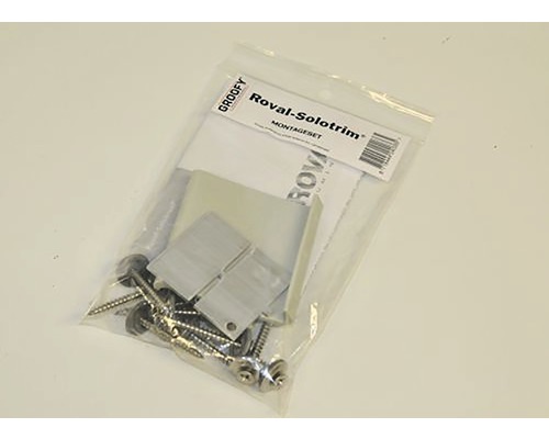 Roval Solotrim montageset in transparante verpakking met schroeven en montageaccessoires