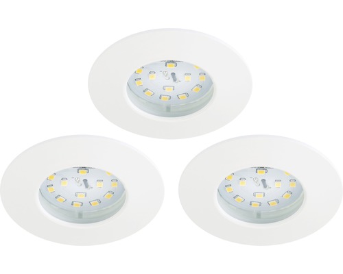 Drie LED inbouwspots