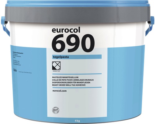 FORBO EUROCOL Tegelpasta 690, 4 kg Eurocol 690 Tegellijm kant en klaar in emmer