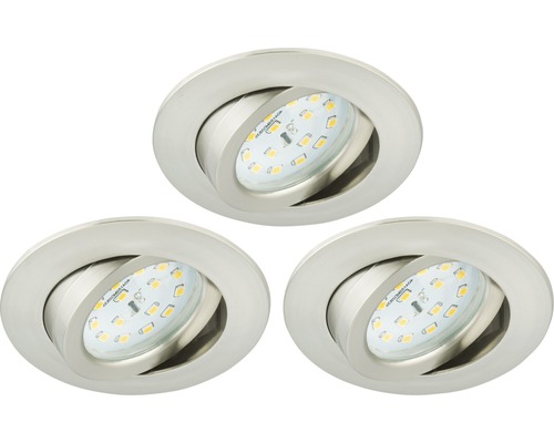 Drie LED inbouwspots