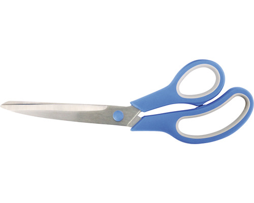 Schaar met blauwe handvatten