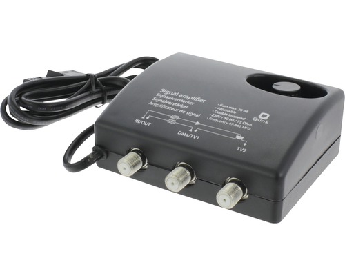 Qlink signaalversterker met aansluitkabel