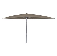 Vierkante parasol met metalen standaard
