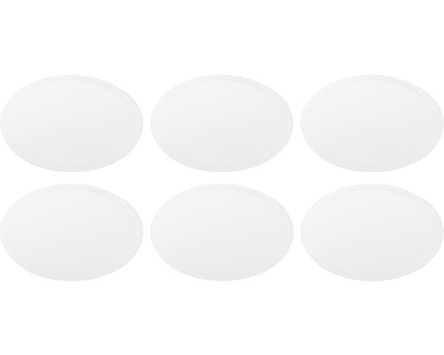 Zes ronde onderzetters