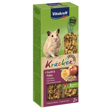 Vitakraft Kräcker voor hamsters met fruit en vlokken, 2 stuks