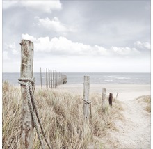 Schilderij met kustmotief met duinen, strand en zee