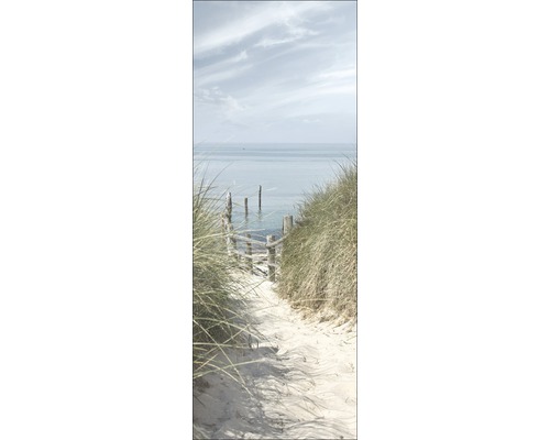 PURE LIVING Schilderij glas Beach walk I 30x80 cm