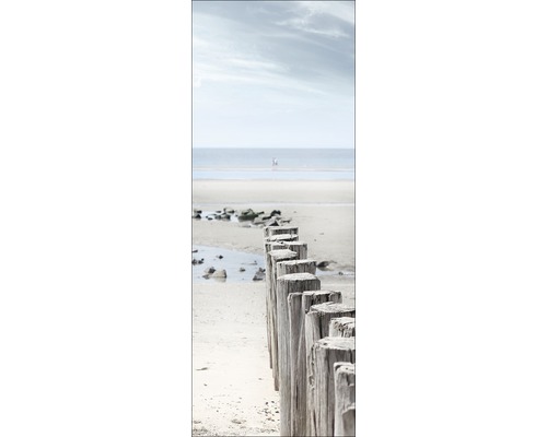 PURE LIVING Schilderij glas Beach walk II 30x80 cm
