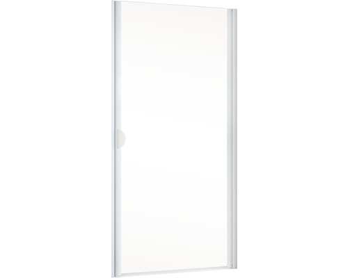 Douchewand met frame en transparant glasoppervlak
