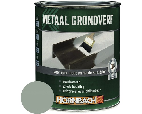 HORNBACH Metaal grondverf mat grijs 2 l