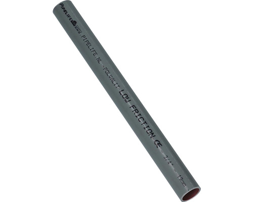 PIPELIFE Elektrabuis PVC slagvast 19 mm 3/4" Polvalit Low Friction grijs 4 m