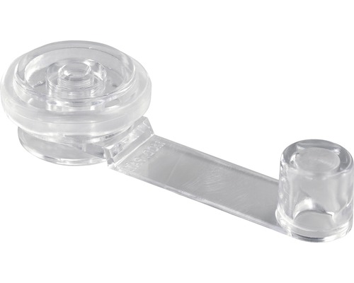 HETTICH Deurstopper/wig Ø 19/40 mm kunststof transparant, 5 stuks Raamkruk van transparant kunststof