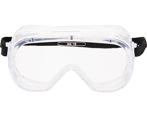 Veiligheidsbril met heldere glazen en verstelbare hoofdband voor werkplaatsbescherming