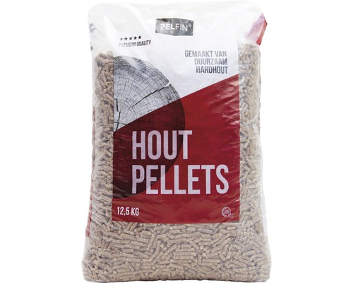 Zak met houtpellets 12,5 kilogram
