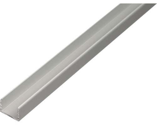 KAISERTHAL U-profiel zelfklemmend 10x8,9x10x1,5 mm aluminium zilver, 100 cm