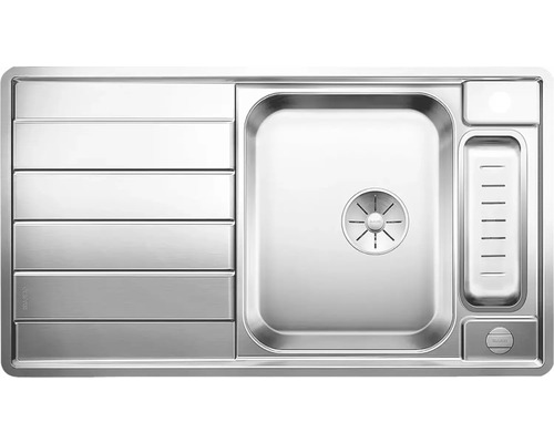 Roestvrijstalen spoelbak met afdruiprek en wasbak